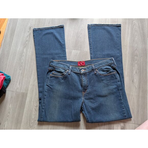 Levis Womens Boot Cut 515 Jeans Size 14L Medium Blue Denim Classic Fit - Picture 2 of 7